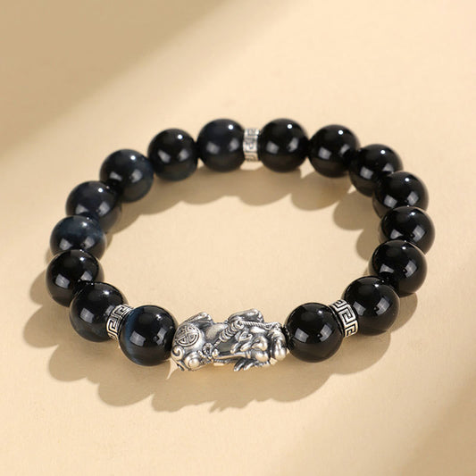 Black Onyx Pixiu Bracelet - Bracelet to Increase Wealth