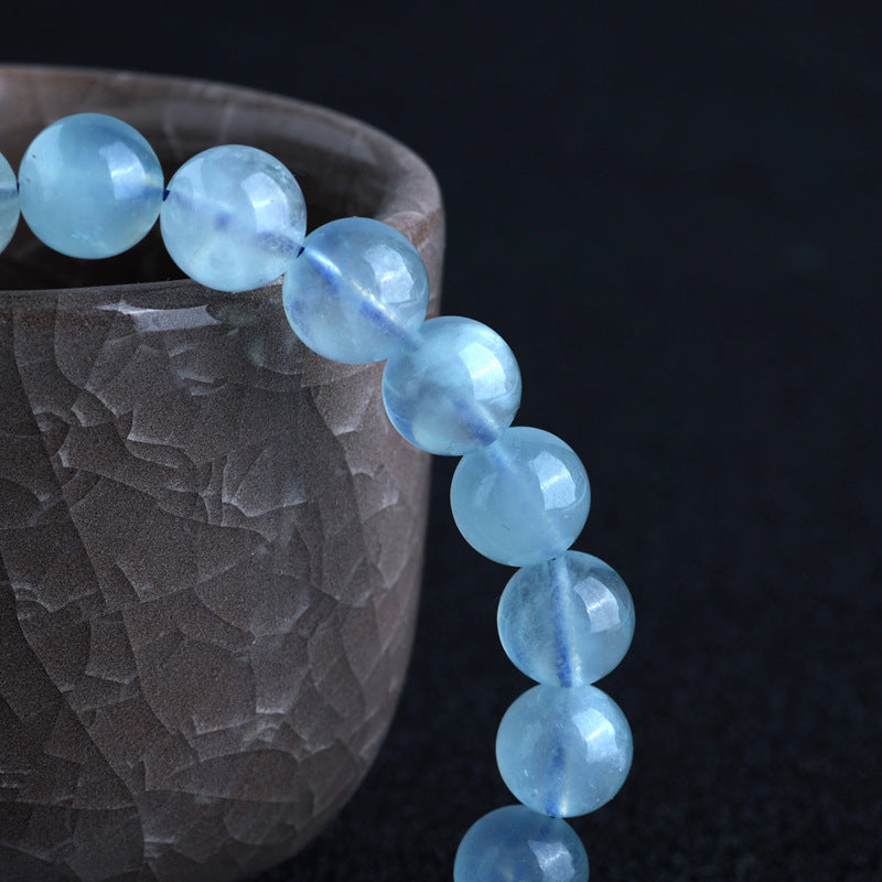 Blue Aquamarine Calming Bracelet - Grounding & Soothing