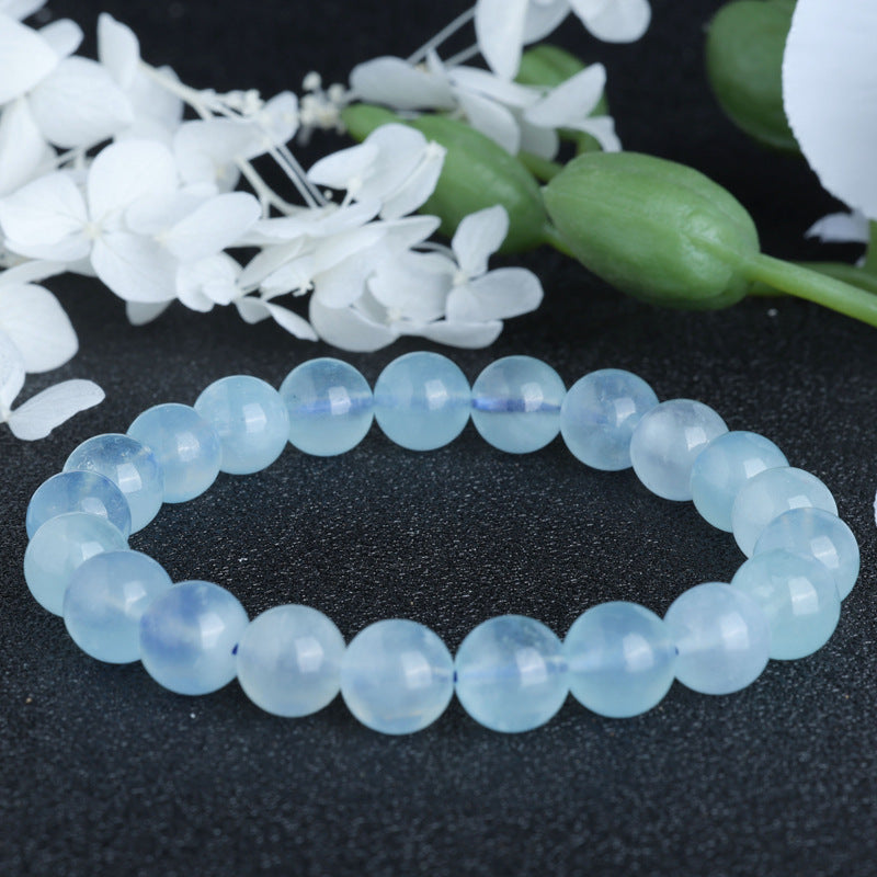 Blue Aquamarine Calming Bracelet - Grounding & Soothing