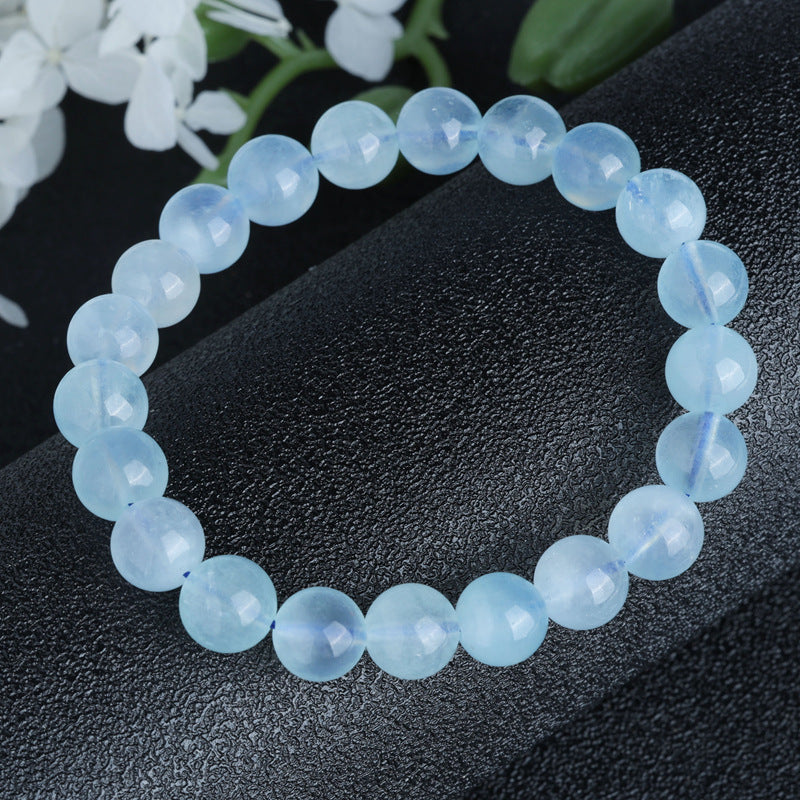 Blue Aquamarine Calming Bracelet - Grounding & Soothing