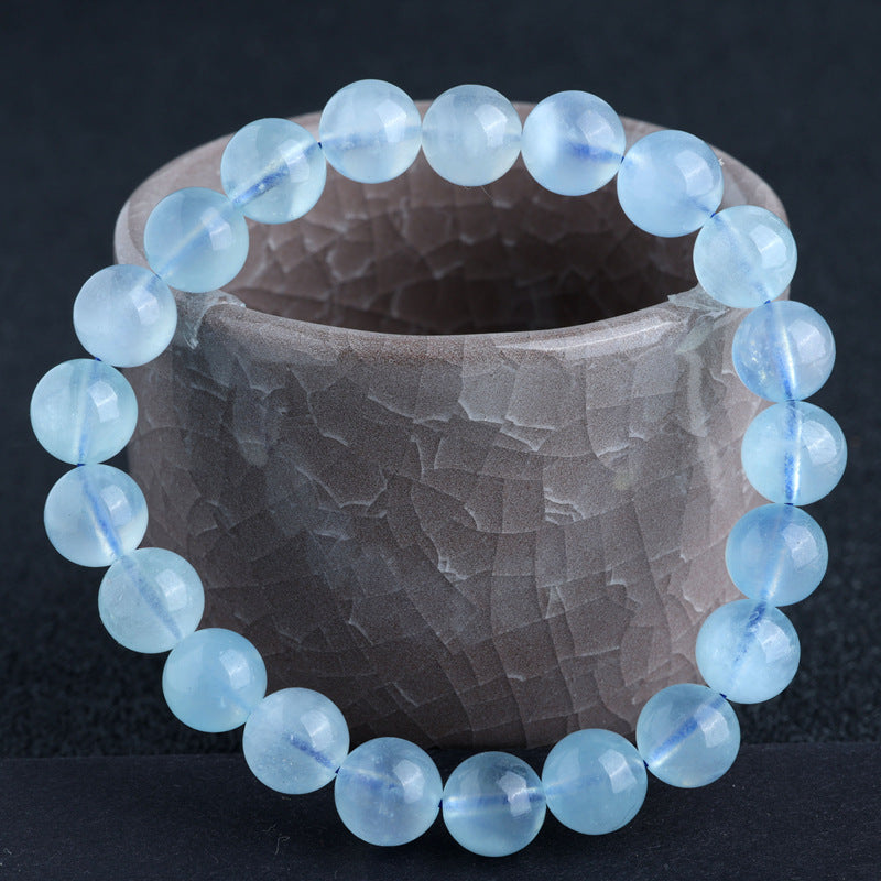 Blue Aquamarine Calming Bracelet - Grounding & Soothing